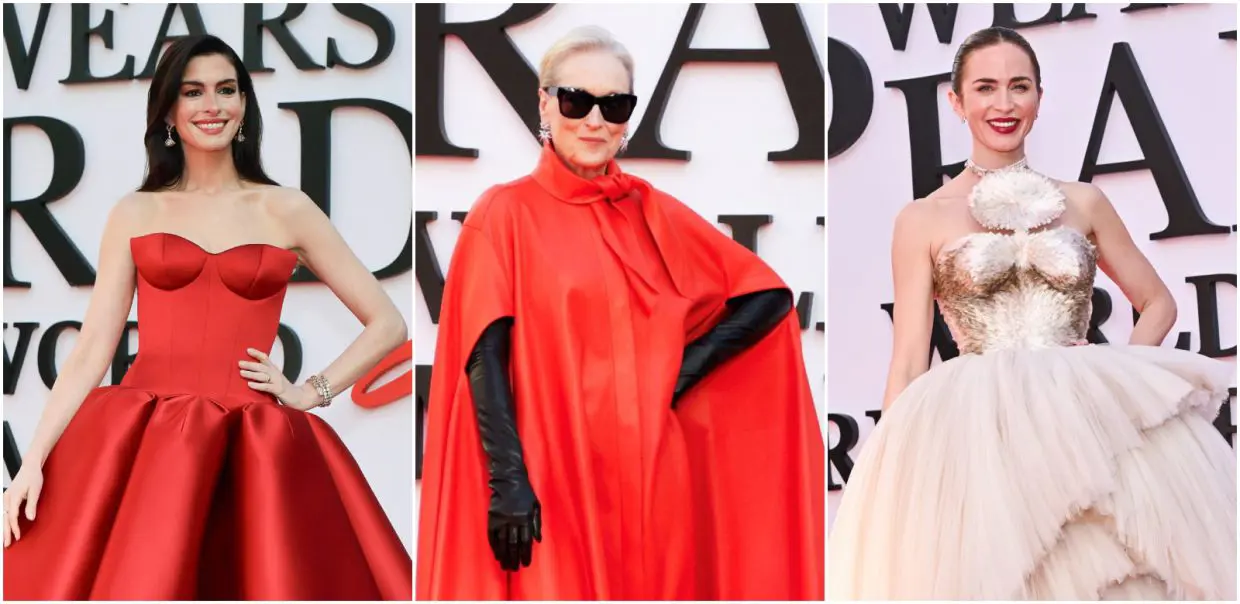 sachin and babi light blue dress Met Gala 2026: The Devil Wears Prada stars Anne Hathaway, Emily Blunt and  Stanley Tucci Reunite main image 1
