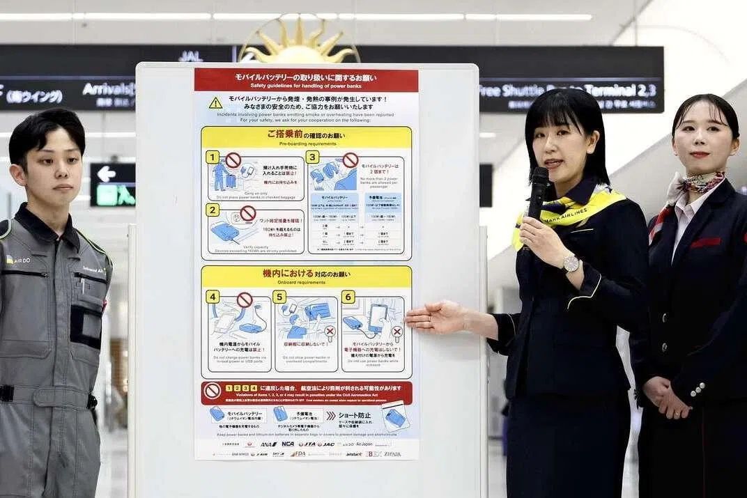 Japan to ban use of portable chargers on flights from Friday (April 24)
