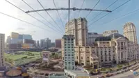 Taking a leap of faith at an urban zipline attraction in Macao