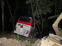 Two dead, 35 hurt as passenger bus falls into ravine in Quezon