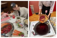 HK artiste Aaron Kwok's wife soaks feet in mala broth: 'Foot spa treatment from Chongqing'