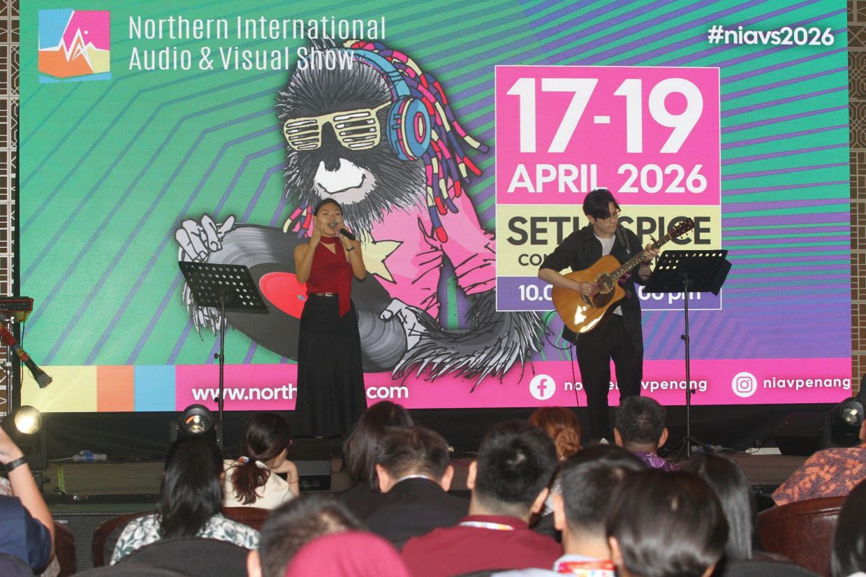 Singer Rainie performing during the opening ceremony.( April 17, 2026 ) — LIM BENG TATT/The Star