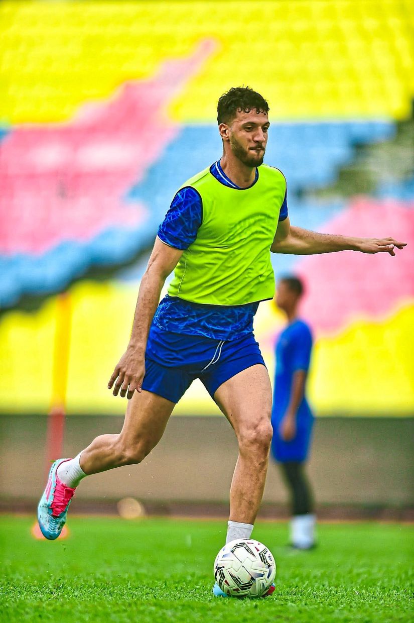 Tall order: Ahmed Shamsaldin is looking forward to facing Sabah in the Super League. – Melaka