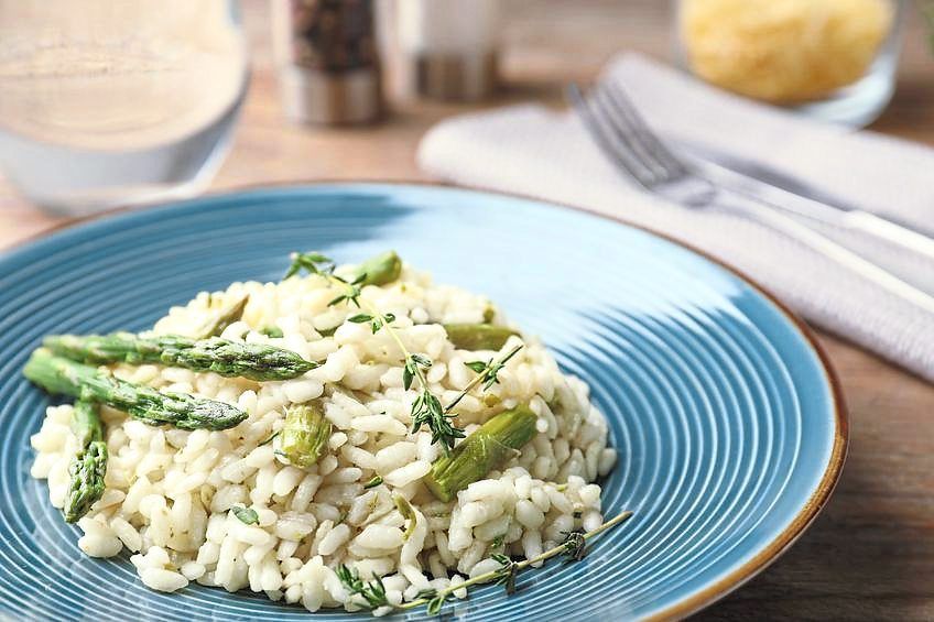 Risotto with asparagus