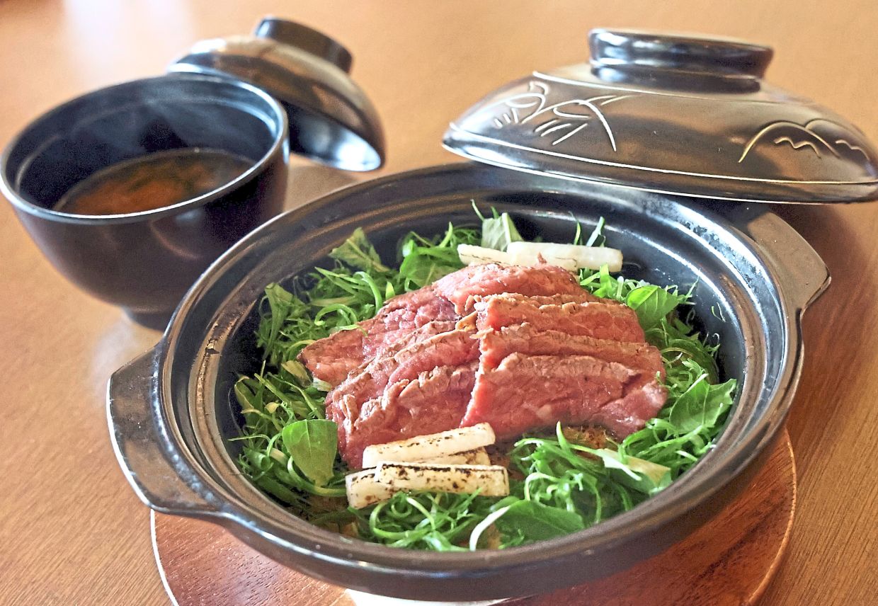 The wagyu claypot rice is a decadent meal packed with bovine goodness.