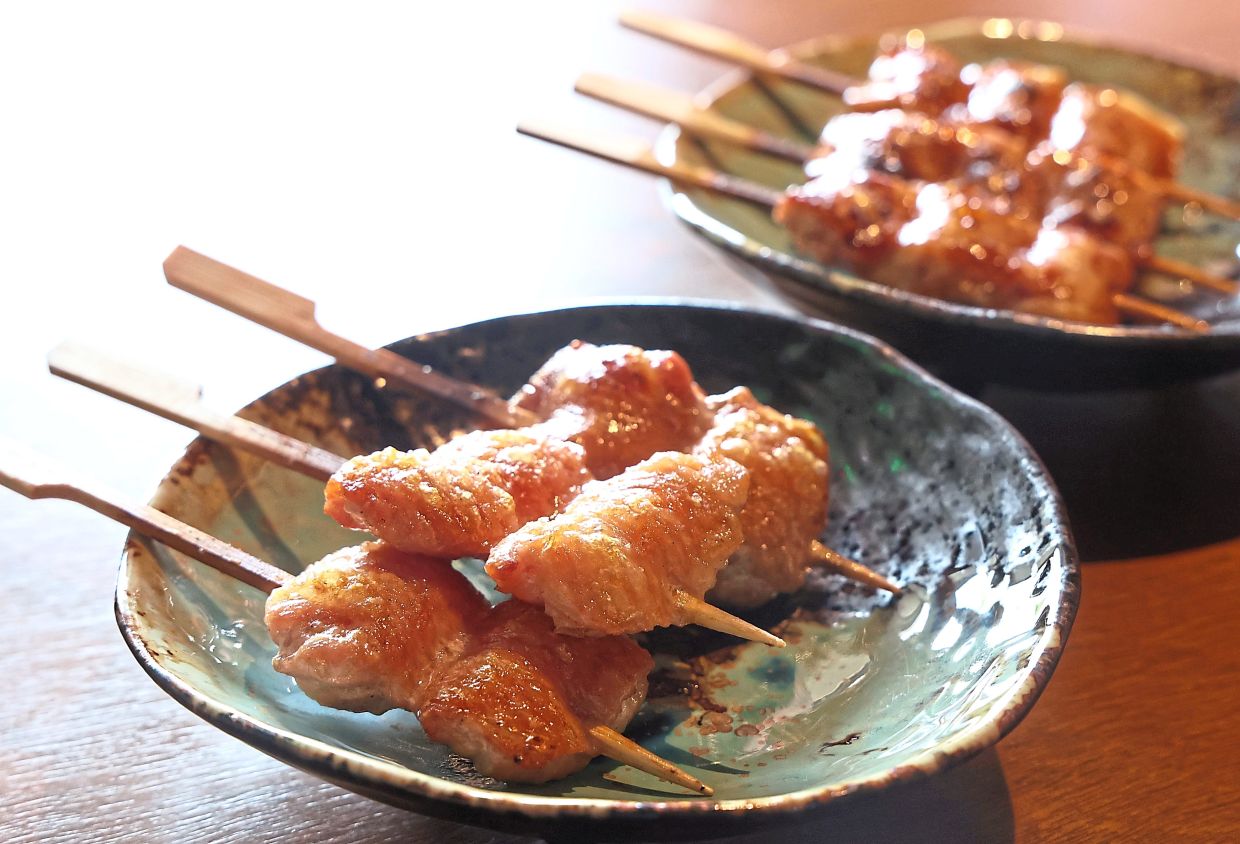 From the skewers on offer, the chicken tail and mid-wing are stand-outs.