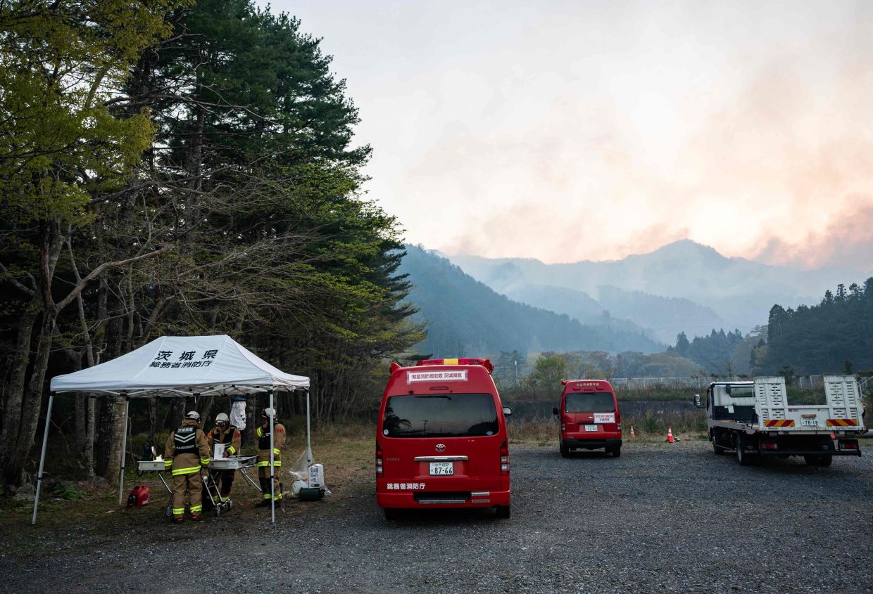 The combined area affected amounts to the third largest recorded in Japan, where forest fires have intensified in recent years.