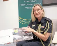 A homecoming of sorts for Australian military officer 