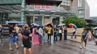 Protesters start gathering outside Sogo for 'Tangkap Azam Baki' rally