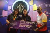 Selangor Open Darts Championships, featuring South-East Asian stars, get off to a bright start at Teluk Panglima Garang