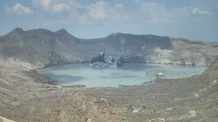 The latest unrest marks the fifth minor eruption recorded at Taal this month. The volcano sits in the middle of Taal Lake in Batangas province.