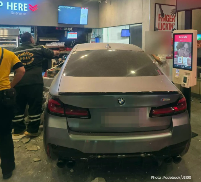 Police are questioning the driver and witnesses at the scene, while also reviewing CCTV footage to determine the exact cause of the accident. - Facebook