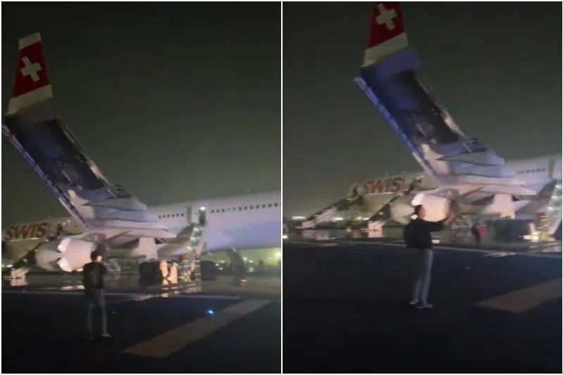 One of the engines had caught on fire as the plane was accelerating down a runway and that the passengers were injured during an emergency evacuation.