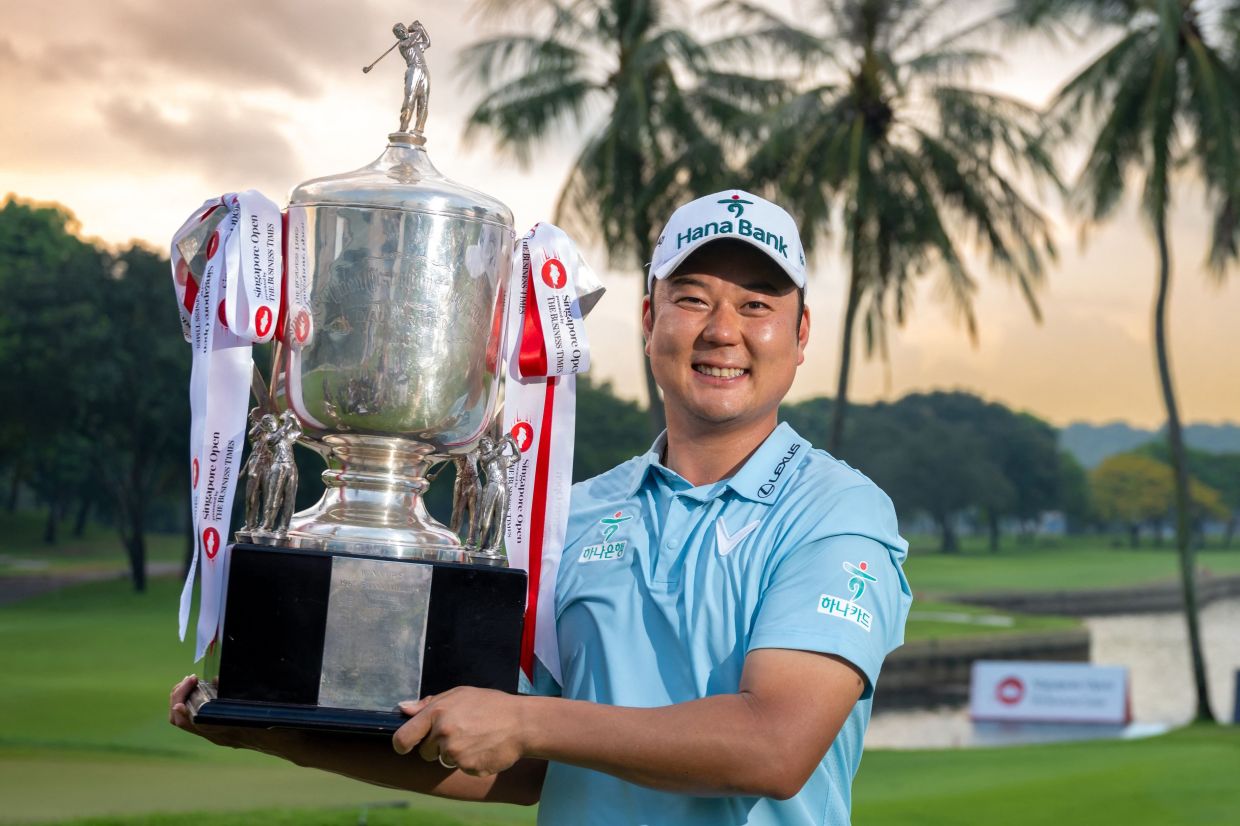 The unheralded South Korean brushed off a suspension in play of nearly four hours because of bad weather to finish on 16 under and seal a two-stroke victory at Sentosa Golf Club.