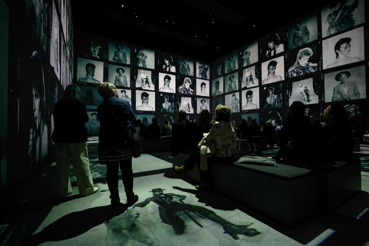 For the show, Grimmer and co-director Tom Wexler ploughed through countless hours of footage in the vast Bowie archive. Photo: AFP 