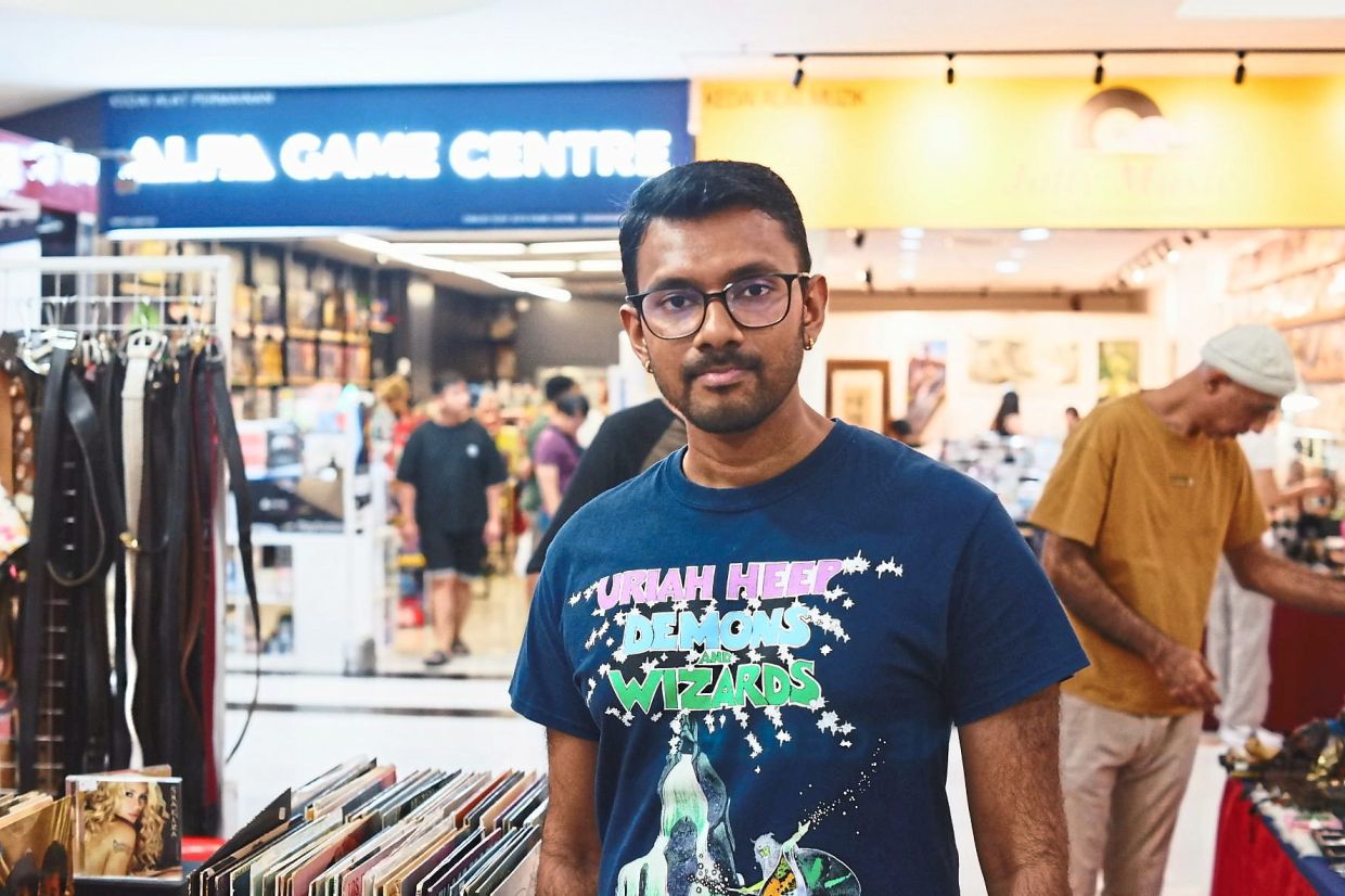 Ravin Kumar Vegasparan noticed a clear uptick in youngsters in search of vintage media. — CHRISTOPHER FAM/The Star