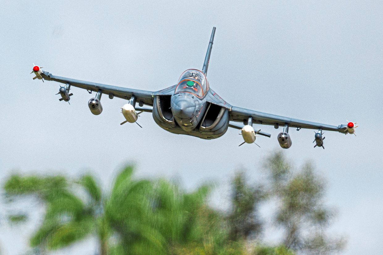 One of Razalie’s planes taking to the air during a flying session. — Photos by ZULAZHAR SHEBLEE/The Star