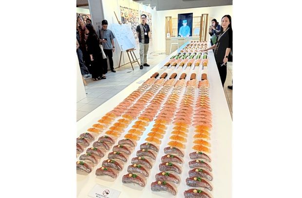 This is part of an ongoing “I Love Sushi” exhibition at the Sabah Islamic Museum in Kota Kinabalu, which will end in June.