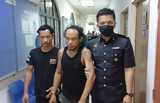 The offences were allegedly committed at premises at Taman Mount Austin at 4.09am on Thursday (April 23).