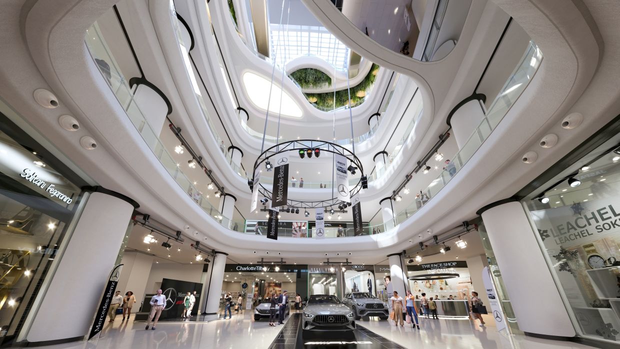 An artist’s impression of the interior of AEON Mall KL Midtown, which will feature a mix of retail, dining and lifestyle offerings.