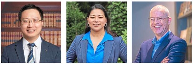 Making an impact: (Left to right) Assoc Prof Chen, Go Adigue and Akkerman.