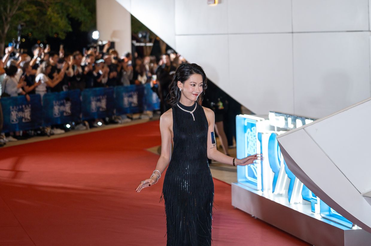 Fish Liew wowed the crowd in a form-fitting evening gown. Photo: Handout