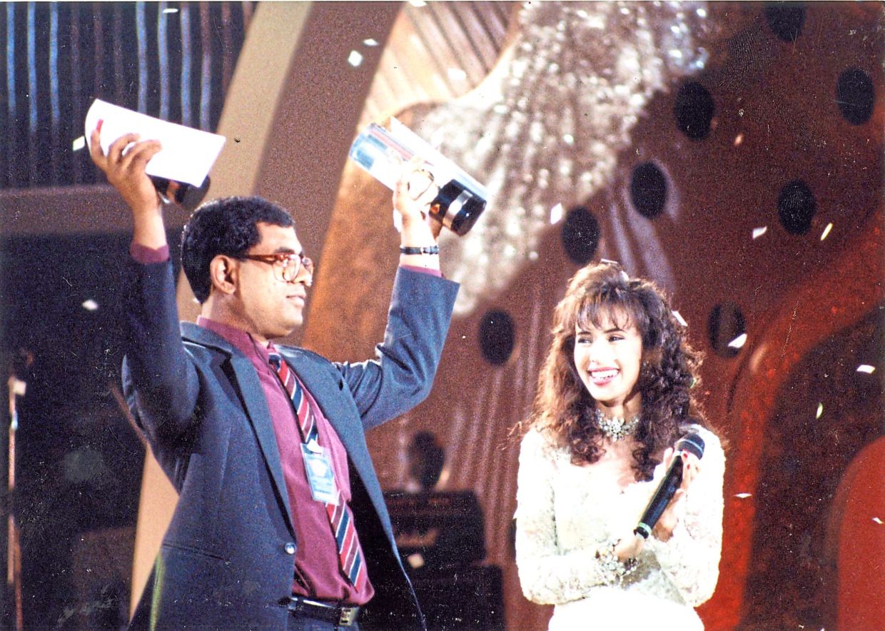 In 1993, Fauziah’s song Teratai Layu Di Tasik Madu by Adam Ahmad (left) and S. Amin Shahab won the Anugerah Juara Lagu title. Photo: ONG SOON HIN/The Star