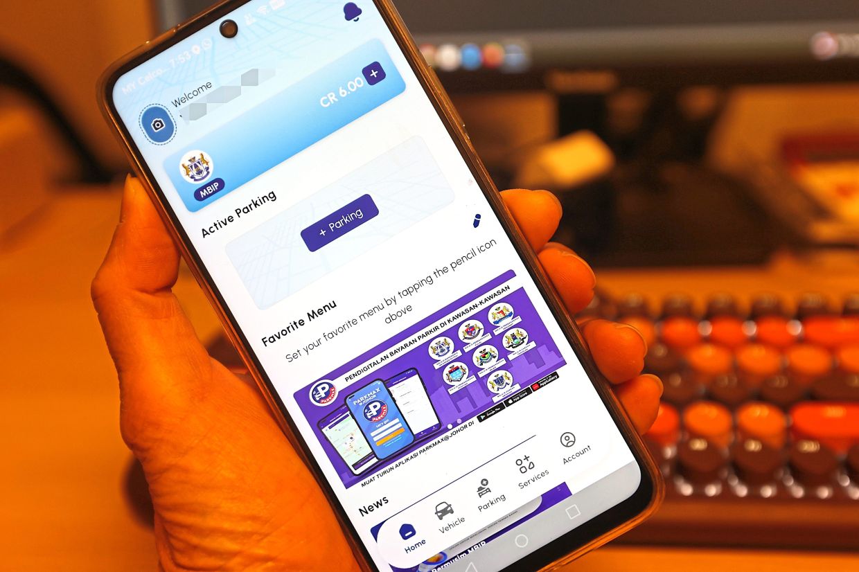 MBJB will switch to using the Parkmax@Johor app beginning May 1. — THOMAS YONG/The Star