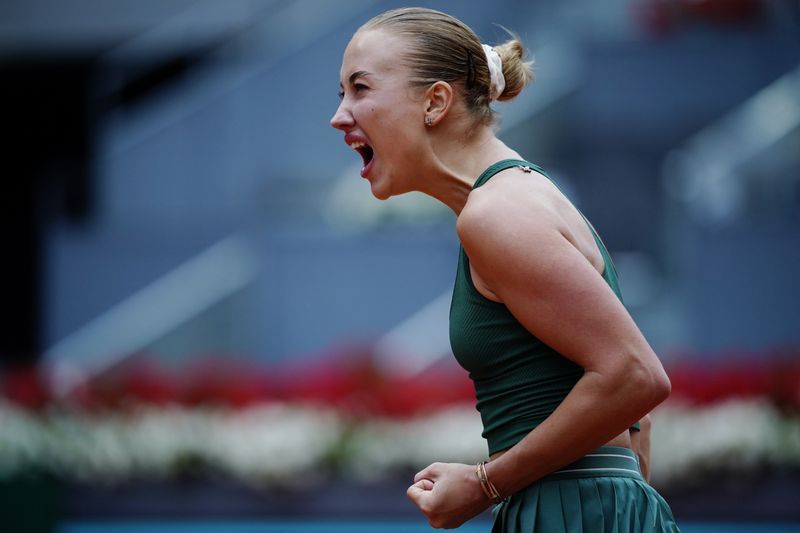 Potapova's run has ⁠included impressive victories over former French Open champion Jelena Ostapenko and world number ⁠two ‌Elena Rybakina.