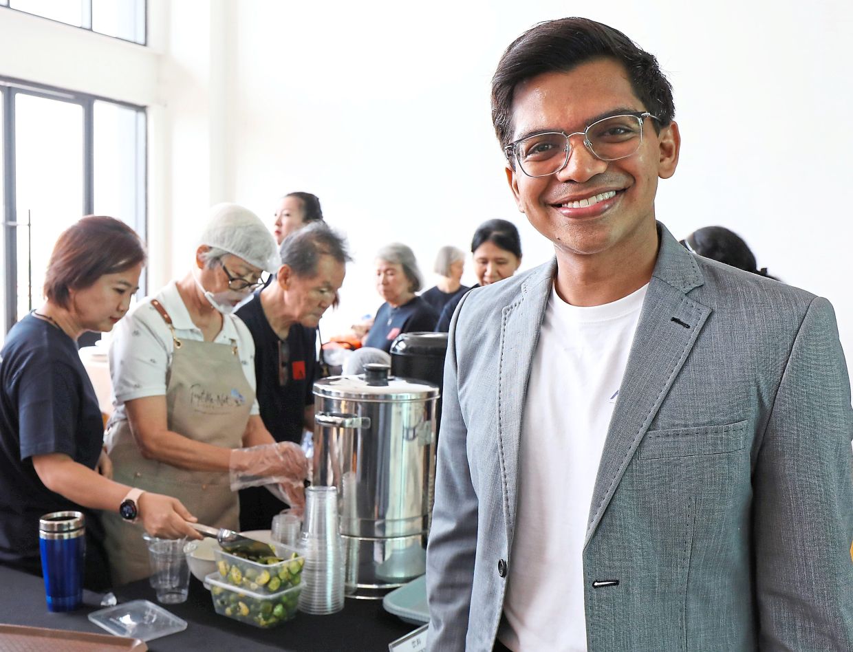 Dinesh would like to connect the youths with the ageing community through initiatives like this. Photo: The Star/Azlina Abdullah