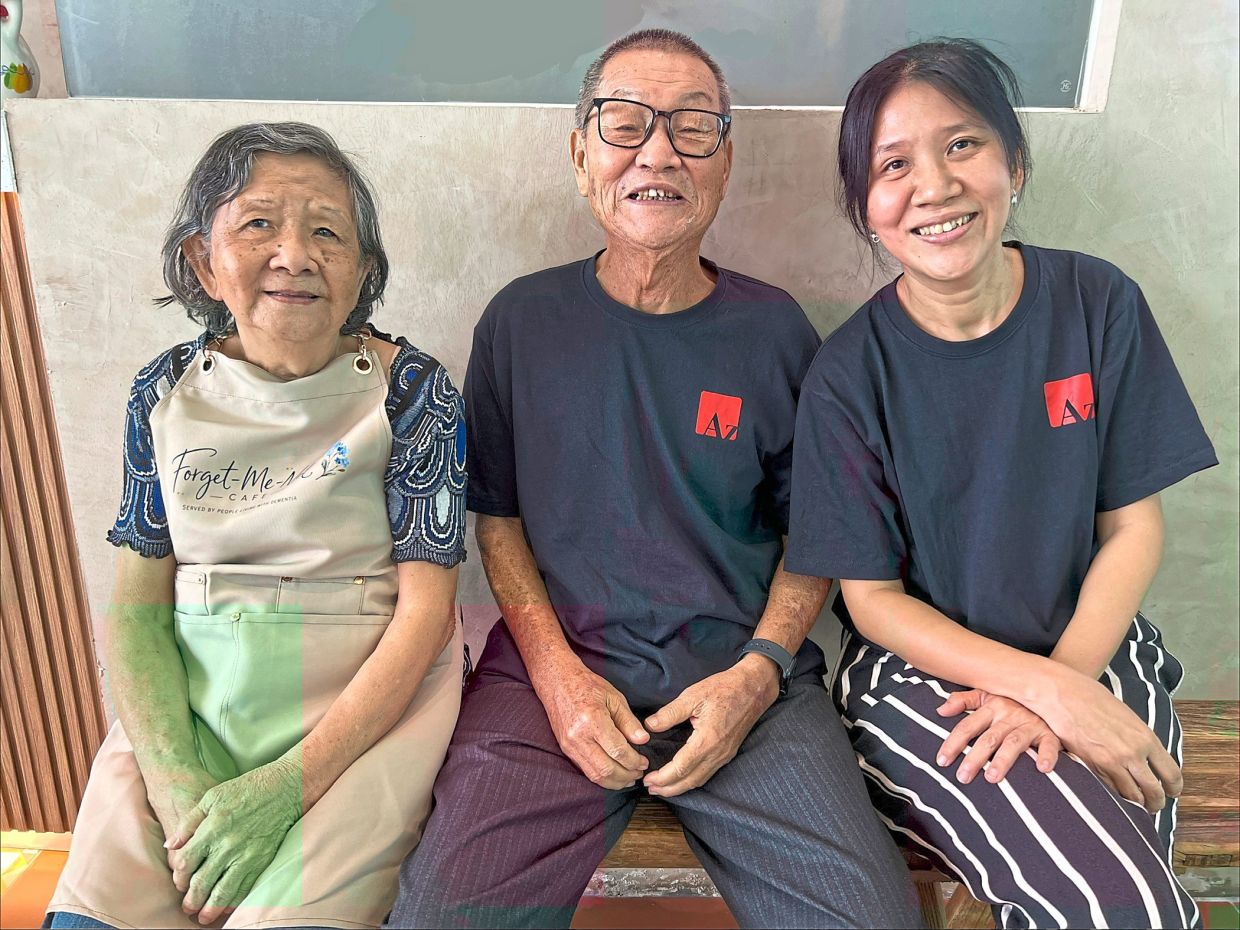 Supporting Saw (left), Keng Ching (right) and Seng Kee believe there is a brighter future for people with dementia in Malaysia. Photo: The Star/Natasha A.
