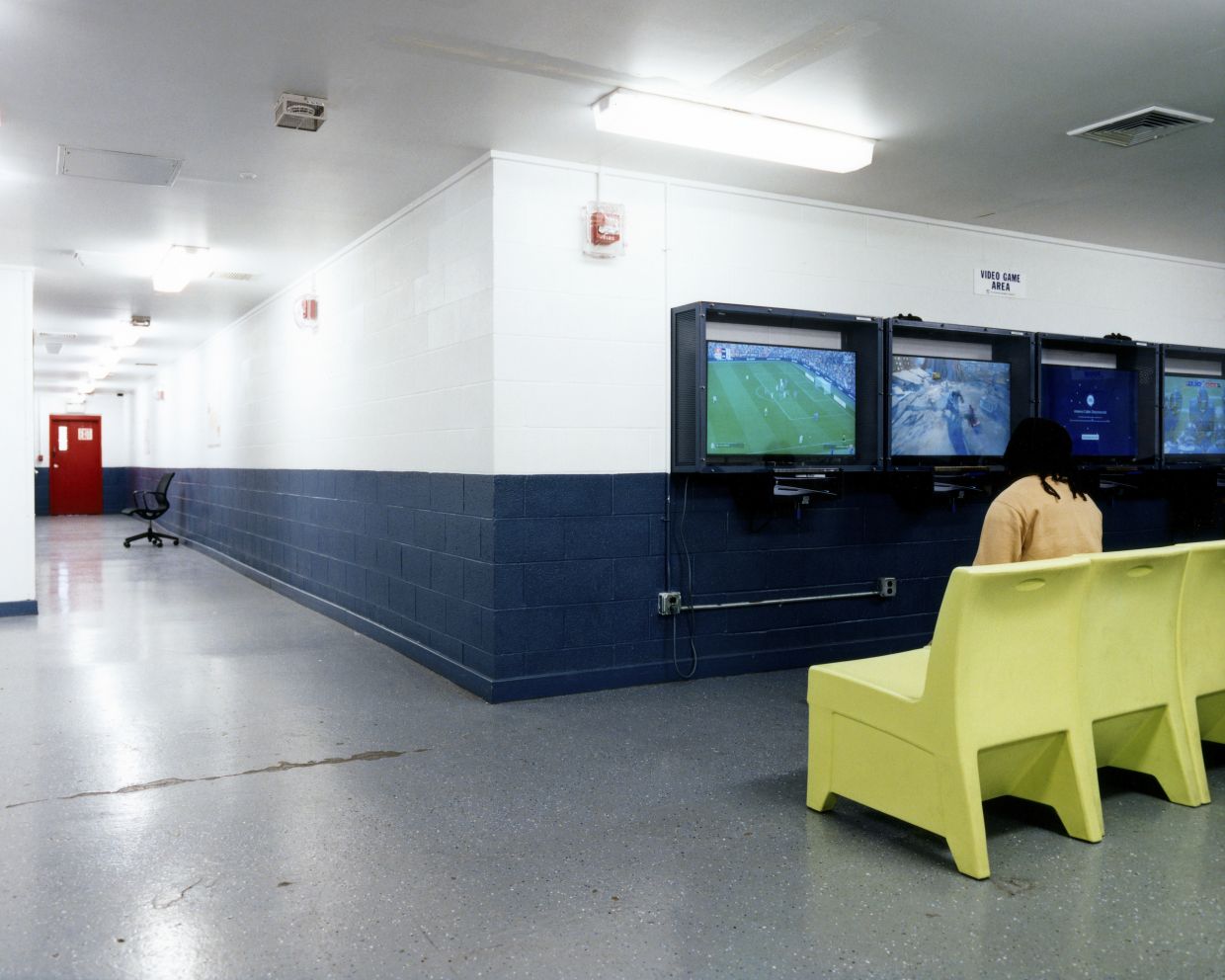 Video-game stations in the PEACE Center, which also houses programs like driver’s ed, a horticulture classroom, a gym and a computer lab, on Rikers Island in New York, March 30, 2026.