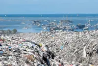 Resort island now drowning in trash