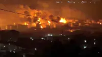 Ukrainian drones spark new blaze at Russian port of Tuapse