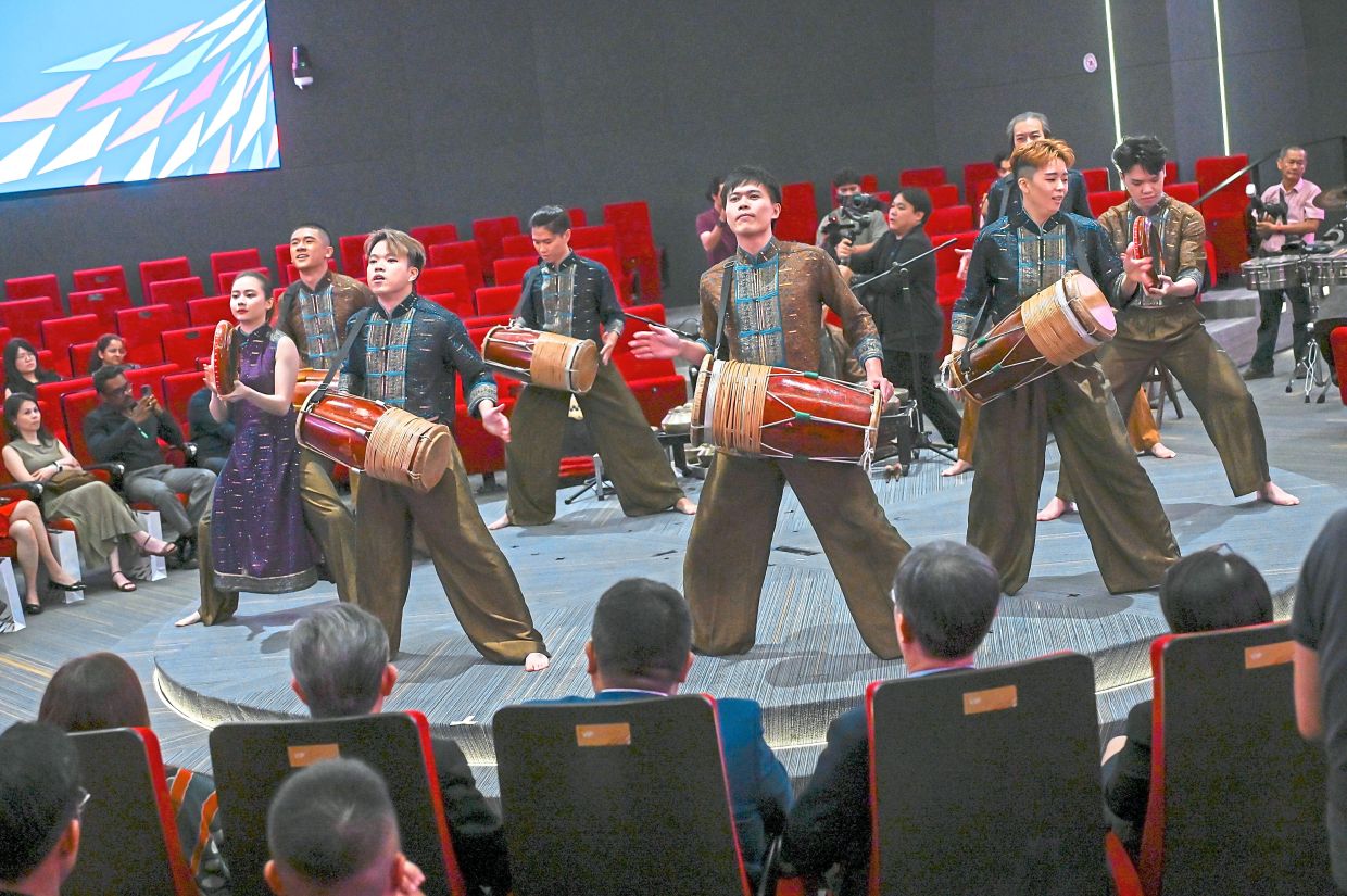 The Hands Percussion team delivering a performance featuring musical instruments from various cultures. — Photos: IZZRAFIQ ALIAS/The Star 