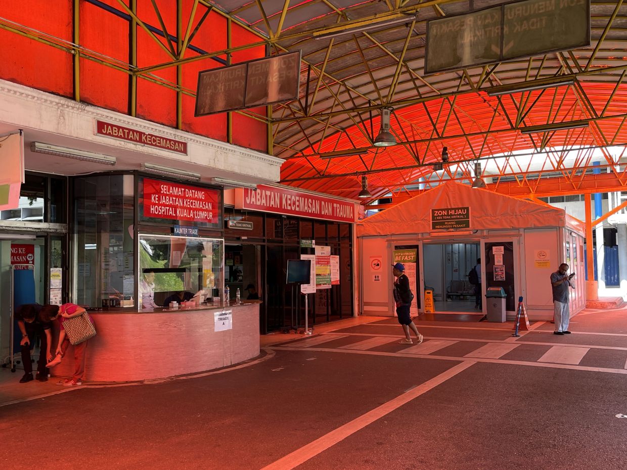 HKL director Datuk Dr Harikrishna KR Nair said the department is operating with its space reduced by 50%, while the remaining half is being used for the upgrading project.