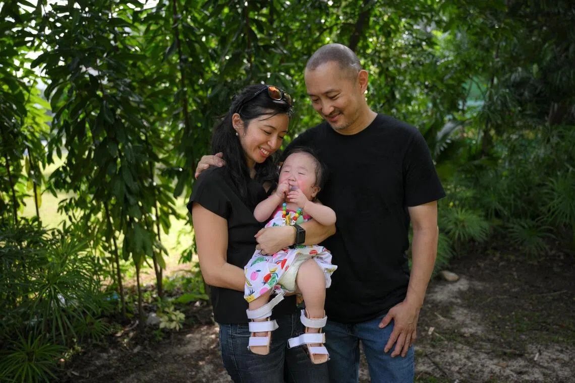 It was not until baby Eva was born in Feb 2025 that she was diagnosed with campomelic dysplasia, a rare, severe genetic condition that affects the development of bones and cartilage throughout the body. - Photo: ST