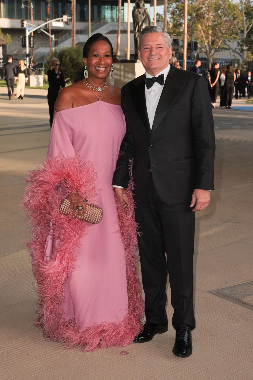 Nicole Avant and Ted Sarandos. Photo: AFP