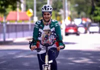 Female Iranian solo cyclist traverses Asia with message of peace; visited KL on April 28