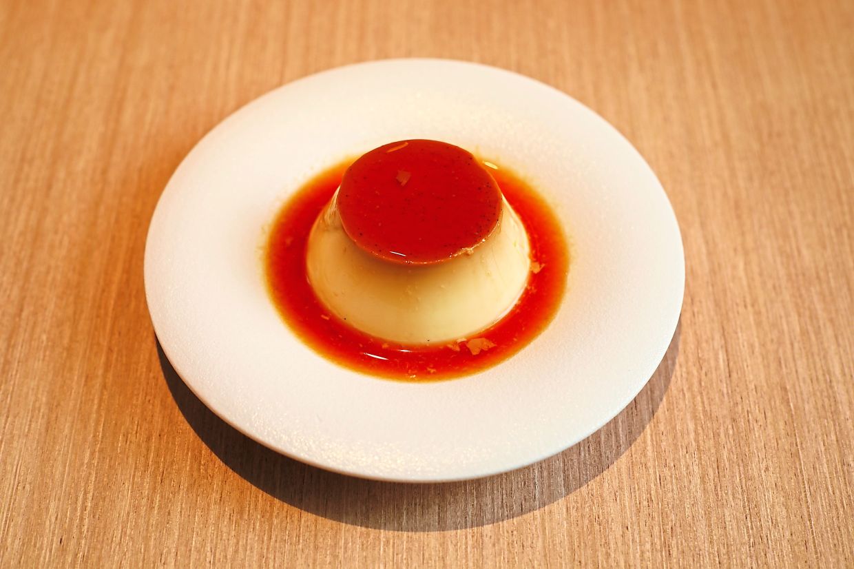 The creme caramel is wobbly, silken smooth and boasts just the right amount of sweetness.