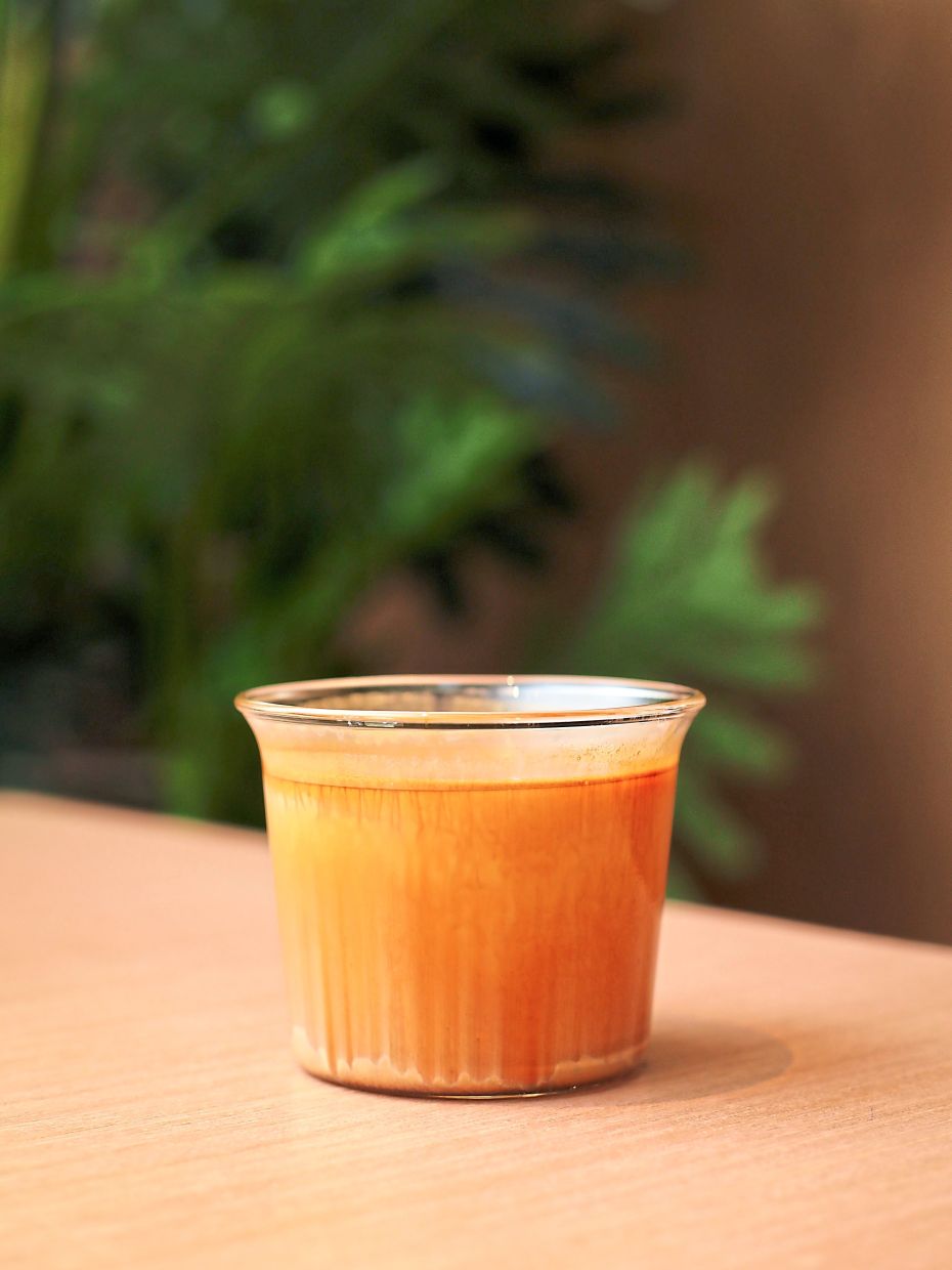 The dirty latte makes use of Sun and Moon's house coffee blend.