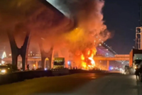Lithium battery truck fire forces closures, safety checks on road to Bangkok