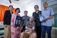 Three prominent Malaysian media figures visit ailing laureate Adibah Amin