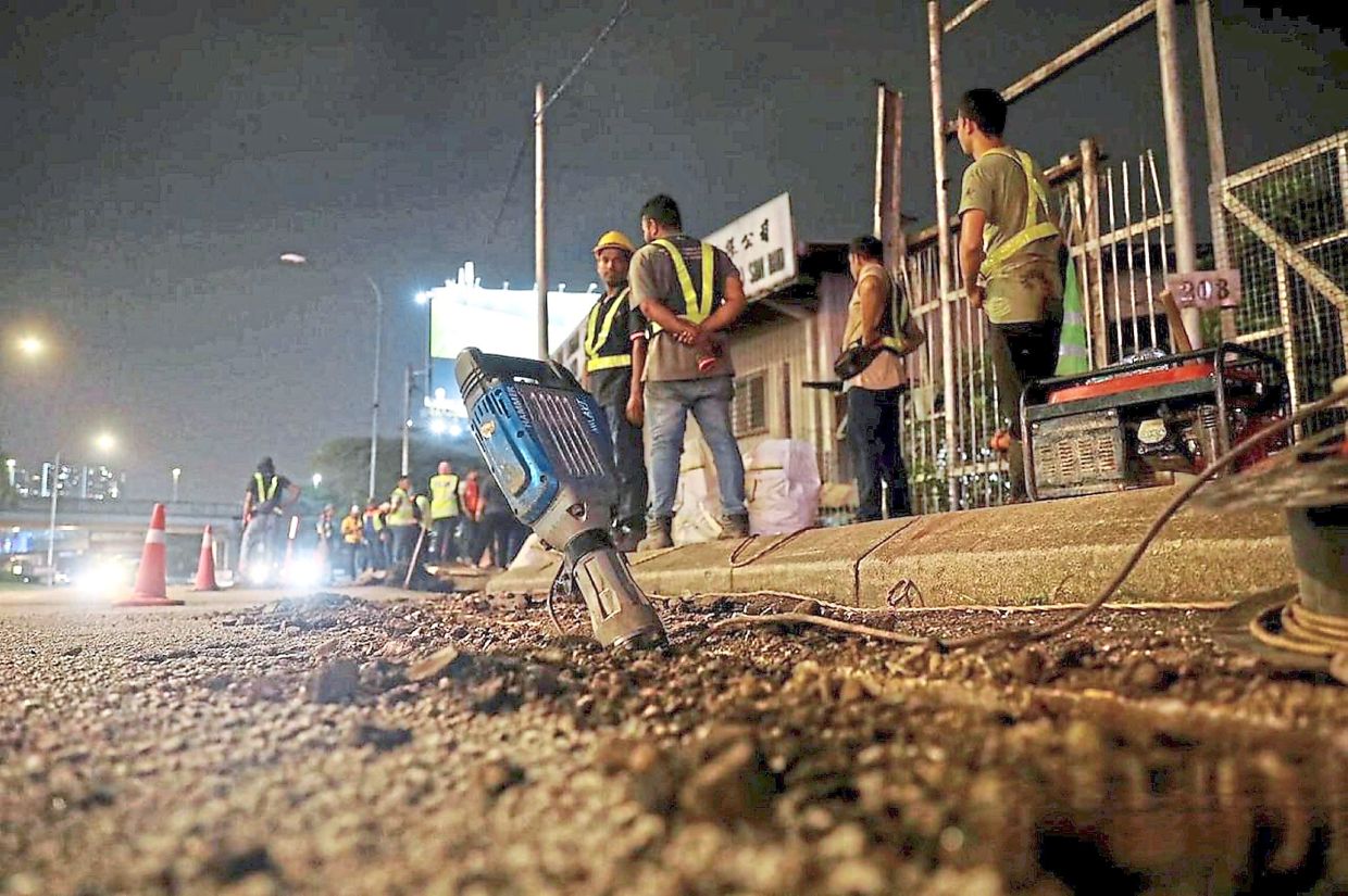 Local authorities need to do more to ensure road safety is not compromised when streets are dug up. — Photos: Filepic 