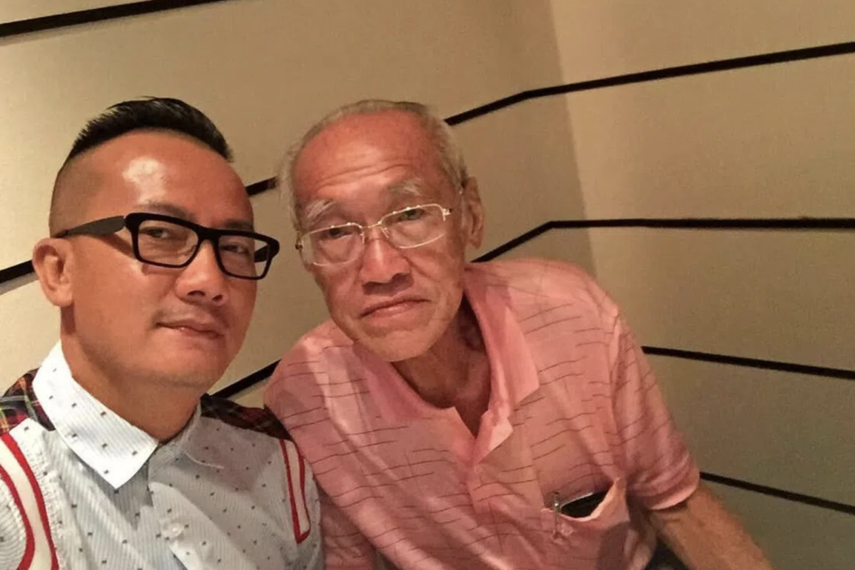 Chen Hanwei with his father. Photo: Chen Hanwei/Instagram