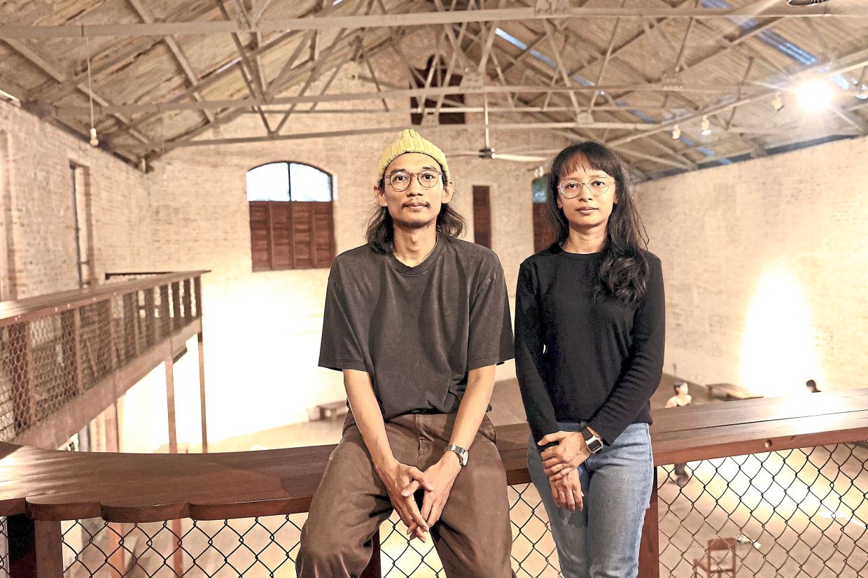 Playwright and director Ridhwan (left) and producer Nurul are set to stage their most ambitious theatre project at DPAC this week.