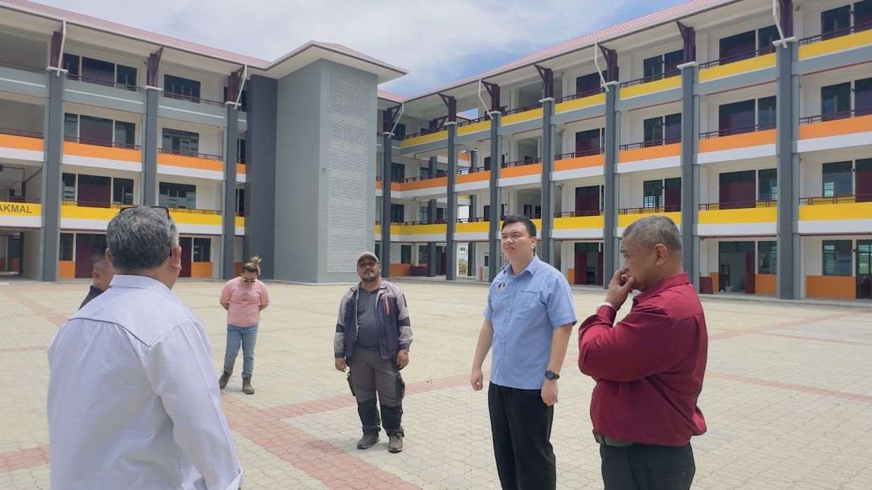 Construction work on SMK Tudan is now more than 90% complete and is expected to be finished by June, says Deputy Tourism, Arts and Culture Minister Chiew Choon Man.