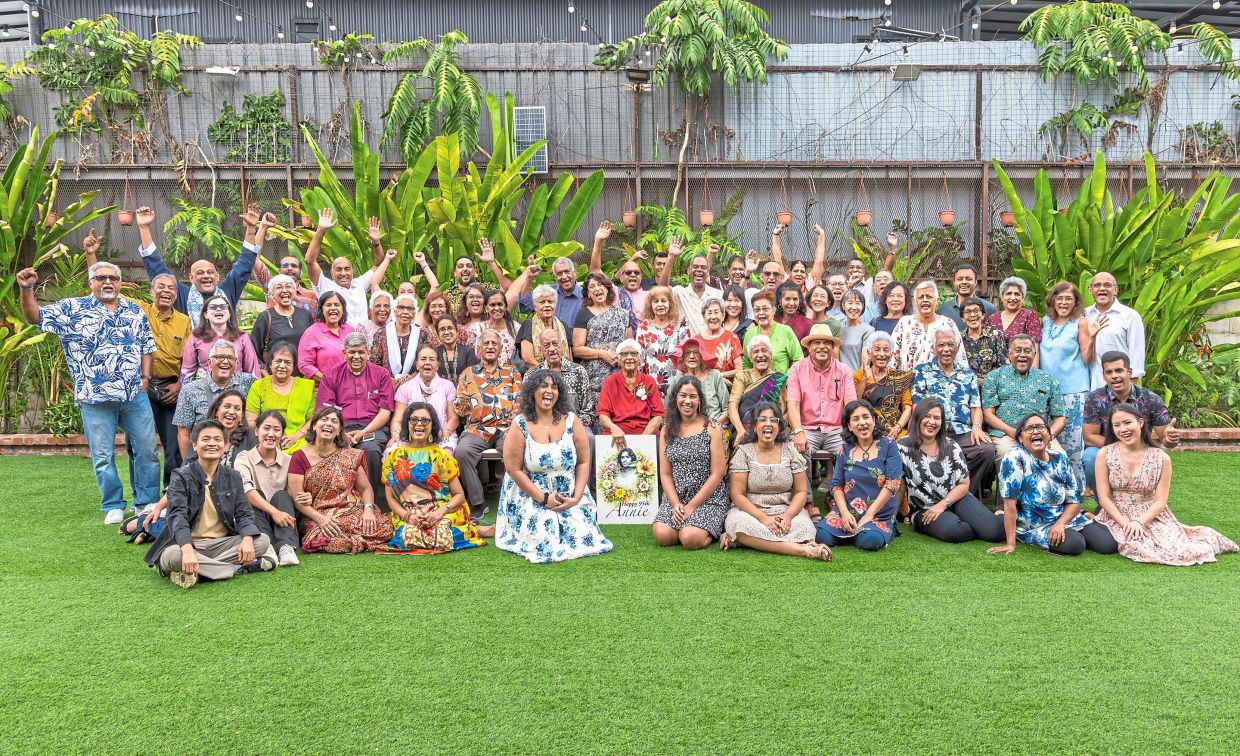 Some 80 family members, friends, and former students gathered for her birthday party in Klang.