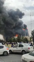 Ten hurt in fire at shopping centre west of Tehran, Iranian media says