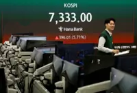 Korea's KOSPI breaks 7,000 as AI rally catapults Samsung into $1 trillion club